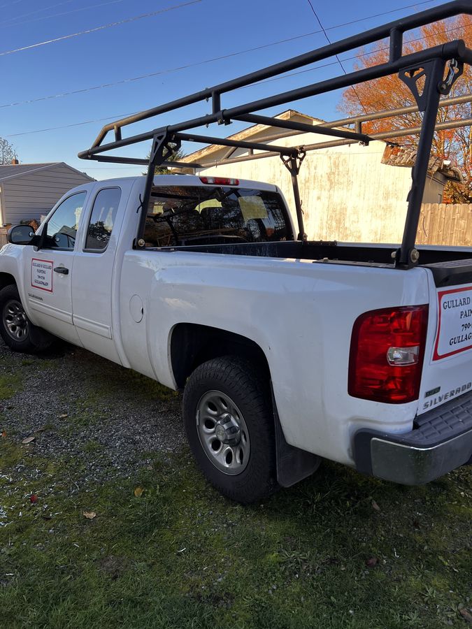 Gullard Painting, work truck on a new construction job site